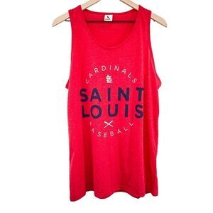 St. Louis Cardinals Baseball Muscle Tank Top Sleeveless T-Shirt Tee Red